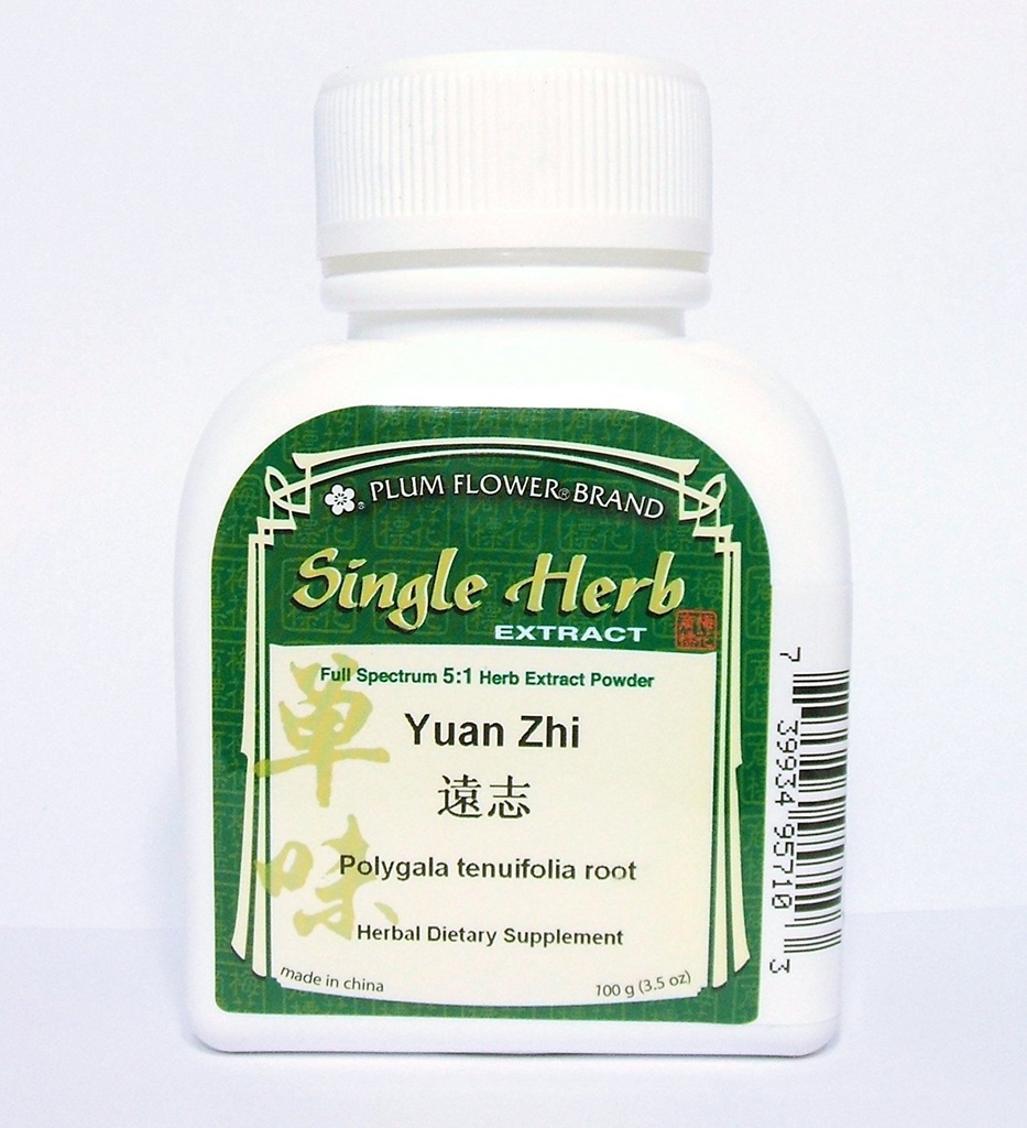 Raíz Senega chinesa, Extrato de Erva Pó / Yuan Zhi / Poligala Tenuifolia, 100g ou 3,5oz por flor de ameixa