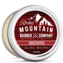 Rocky Mountain Barber Company Beard Balm - Classic Unscented - 100% Natural - Premium Cera Mistura com Nutrient rico abelha Cera, Jojoba, Óleo de coco