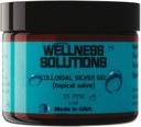 Gel de prata coloidal - Soluções de bem-estar - Gel tópico - Vegan & Gluten Free - 2 oz..-L8
