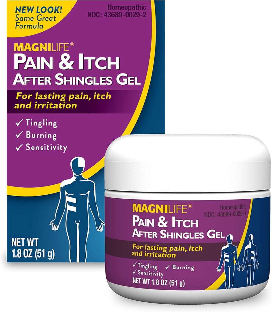 MagniLife Pain and Itch Relief Gel, Naturalmente Aliviar Tingling, Irritação e Sensibilidade com Jasmine e Mezereon - 1.8oz
