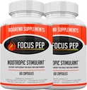 2 Pack- Over The Counter Estimulantes para acelerar Naturalmente: Estude Alternativa e Melhores Suplementos de Energia para Nootropic Brain Boosting, 120 comprimidos