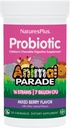 NaturesPlus animal parada probiótico, misto Berry - 30 Mastigables - Suplemento Digestion infantil - Suporta Gut Saúde & Imune Função - Vegan, Gluten Free - 30 Servings