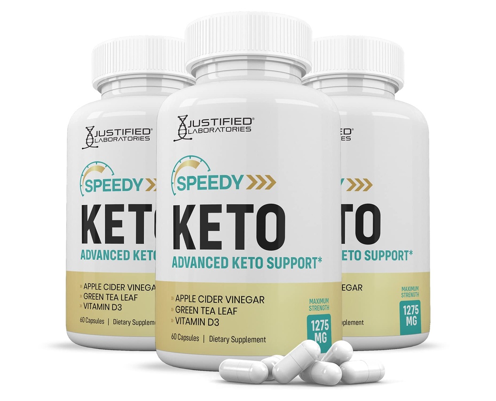 Laboratórios Justificados (3 Embalagens) Formulado com Apple Cider Vinagre Keto Suporte Mistura Alternativa para chicletes 180 Cápsulas