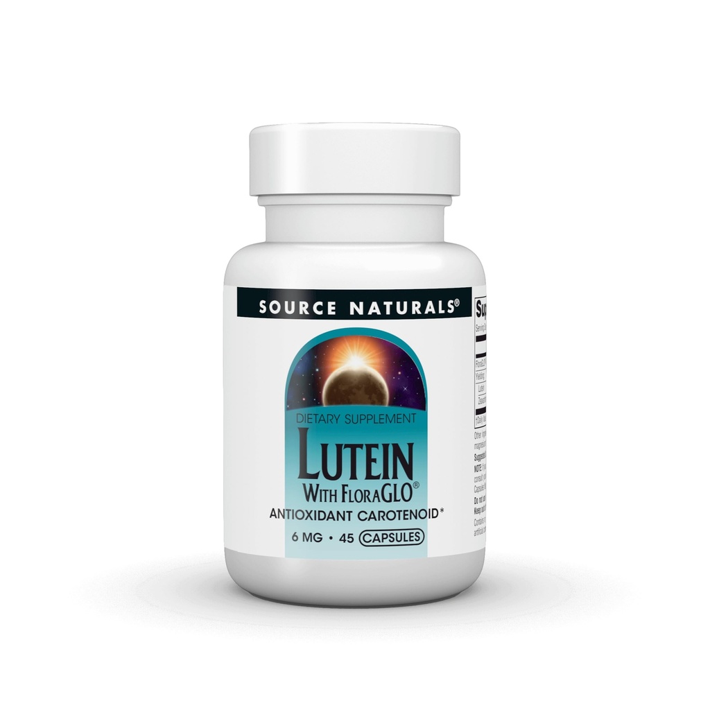 Fonte Naturals Luteína com FloraGLO, Carotenóide antioxidante* -6 mg, 45 Cápsulas