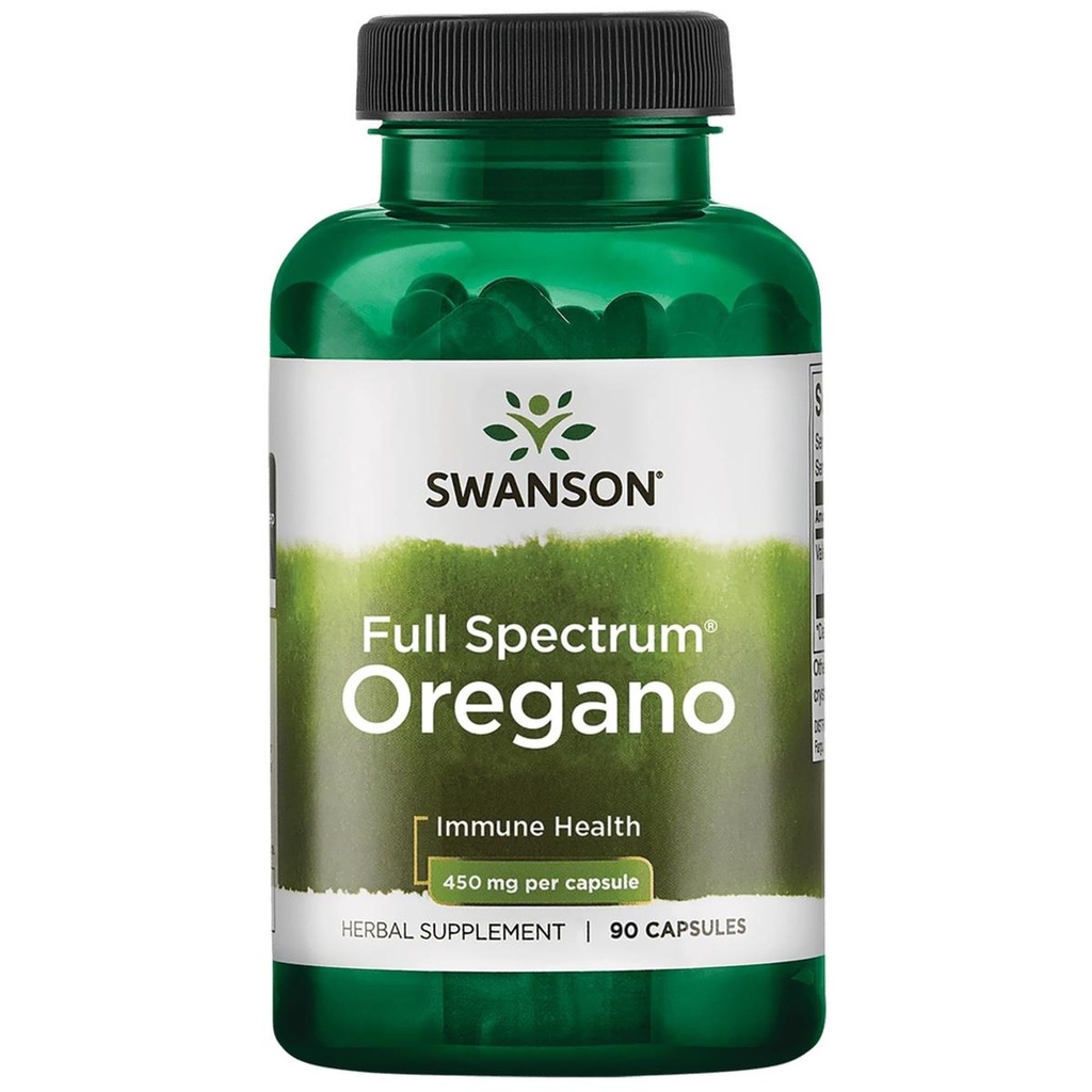 Swanson Orégano 450 Milligrams 90 Cápsulas