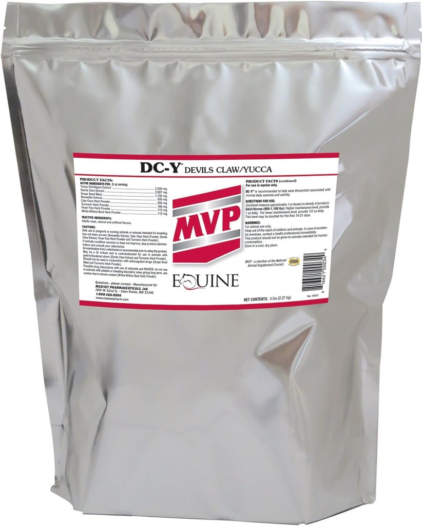 MVP DC-Y (5lb) Aids em Minimização de Dores e Tendências Associadas a Atividades Todos os Dias em Cavalos...