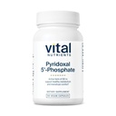 Nutrientes vitais Piridoxal-5 Fosfato de vitamina B6 ativada, B6 metilada para o metabolismo, PMS, e suporte menstrual* Suplemento P5P de alta potência, Gluten, Dairy, Soy Free