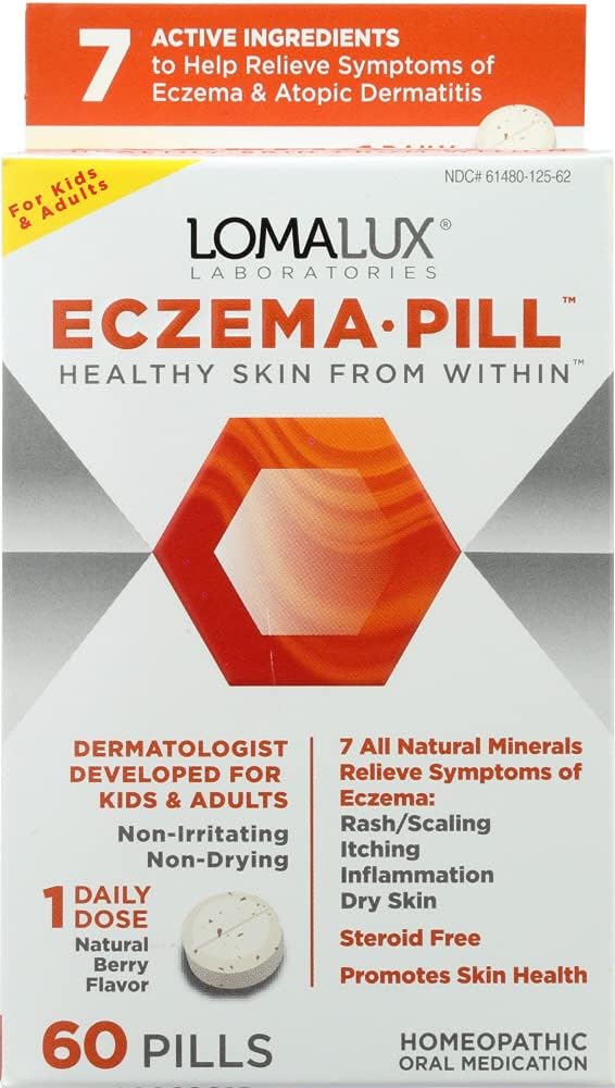 Loma Lux Laboratories Suplemento homeopático, Eczema, 60 Count (3 Pack)