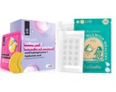 LE GUSHE Pimple Patches for Face (132 pontos) & Under Eye Patches (30 pares). Máscara de Olho de Ouro com Colágeno e Ácido Amino, Cuidados Olhos Refrigerantes para rugas, Olhos Puffy e Círculos Escuros