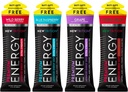NewTrition® Extra Strength Energy Shots, 250mg Cafeína Energy com vitamina B & Aminoácidos, Sugar-Free Vitamina Energy Shot, Zero Calorie Focus & Stamina Booster, 1,7 fl oz (Pacote de 4, 4 Flavores-Misturado-1)