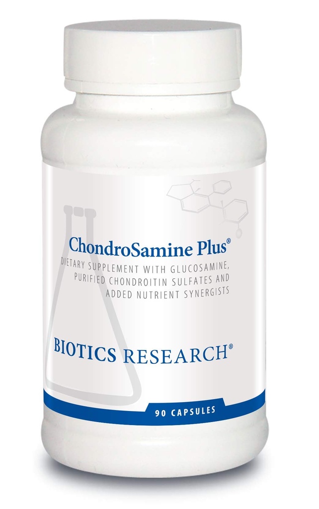 Biotics Research ChondroSamine Plus Glucosamine Plus Chondroitin, HSH, Vitaminas e Minerais, Joint & Conective Tissue Support, Saudável e Fácil de Movimento. 90 Cápsulas