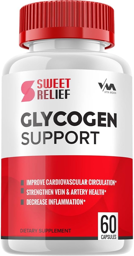 (1 Pacote) SweetRelief Glycogen – Limpador de cápsulas Sweet Relief, Comprimidos SweetRelief, Fórmula avançada para bem-estar geral, Doce Relief Glycogen Avaliações, 60 Cápsulas