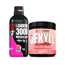 PROSUPPS L-Carnitine 3000 Estimulante Free Liquid Shots (Berry) Dr. Jekyll assinatura Intenso Foco, Energia e Bombas pré-trabalho em pó (Strawberry)