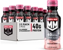 Muscle Milk Pro série Protein Shake, Slammin' Strawberry, 40g Protein, 14 Fl Oz, 12 Pack