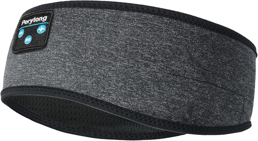 Perytong Auscultadores para dormir, Auscultadores sem fio Bluetooth Headband, Auscultadores para dormir para side sleeper, elástico música Sleep Headband, ASMR Wireless Eye Mask Tech Gadgets presentes para homens mulheres