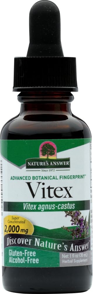Resposta da natureza Vitex Berry Alcohol Free 1 Once ( 2 Pack ) Apoiar Equilíbrio Hormonal Feminino