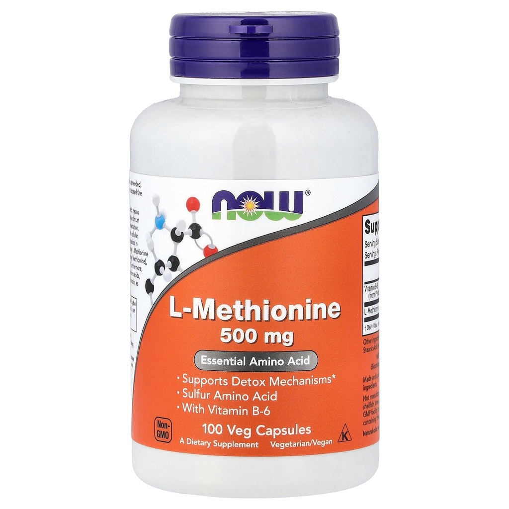 NOW Alimentos L-Metionina 500 mg 100 Caps