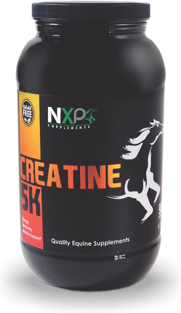 Creatina 5K - Energia Músculo Suporte Recuperação Força Força Endurance Stamina Suplementos para cavalos 5 lb (90 Servings)