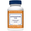 A vitamina Shoppe Astaxantina (Solasta) Ingrediente Marcado 12mg (30 (30 Softgels)