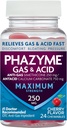 Phazyme Máxima Força Gás & Alívio Ácido, Funciona Rápido, Flavor Cereja, 24 Mastigações (Packaging May Vary)