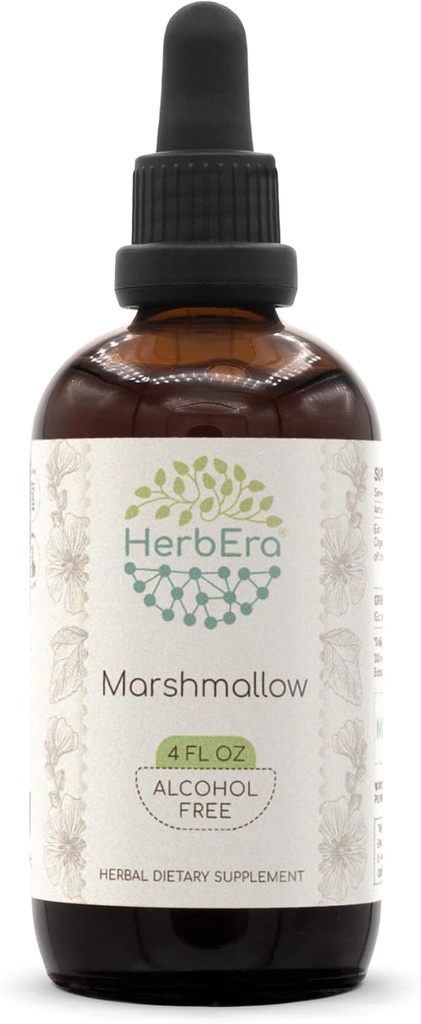 Extrato de ervas sem álcool de raiz de Marshmallow (Althaea Officinalis) (4 fl oz)