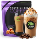 Chike Caramel High Protein Iced Café, 20 G Protein, 2 shots Espresso, 1 G Sugar, Keto Friendly e Gluten Free, 14 Servings (14.3 Ounce)