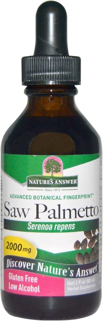 Resposta da natureza Saw Palmetto Berry Extract 2 Fluid Ounce Suporte Próstata Saúde Urinária Natural
