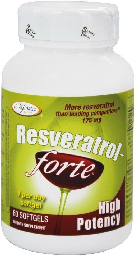 Resveratrol-forte de alta potência 60 Softgels (Pacote de 2)