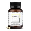 JSHealth Vitamina D3 1000iu Suplemento para função muscular saudável, saúde óssea e cardíaca, e suporte imunológico