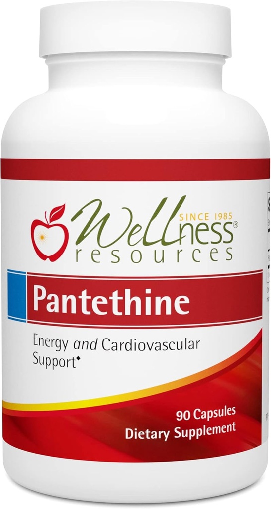 Bem-estar Recursos Pantetina - Vitamina B5 ativa. Vegan (300mg, 90 Cápsulas)