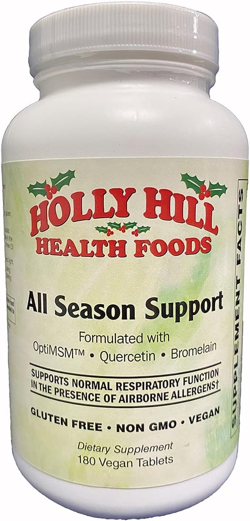 Holly Hill Health Foods All Season Support (Aller antigo-7), 180 comprimidos Vegan
