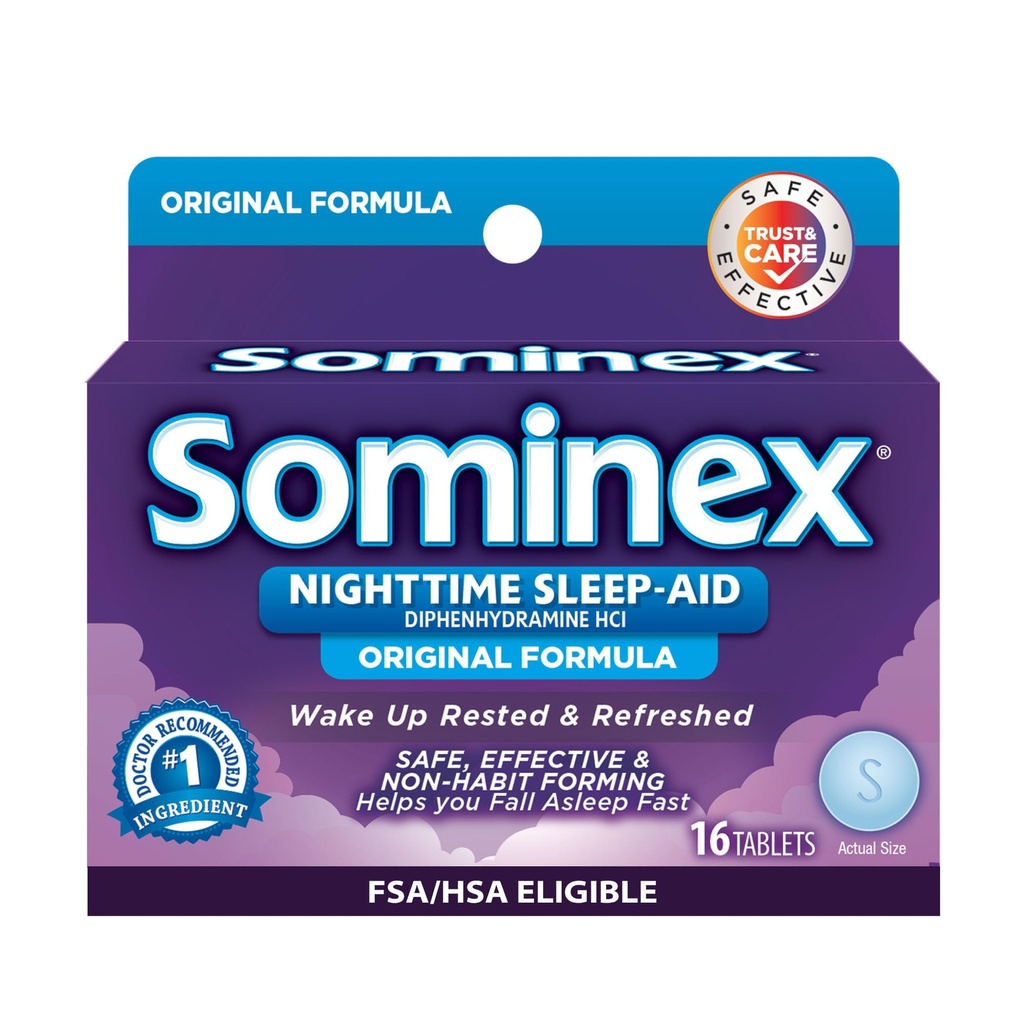 Comprimidos de Fórmula Original de Sominex 16 Comprimidos (Pacote de 2)
