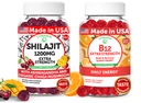 Lunakai EUA fez Shilajit & B12 Gummies de força extra Bundle – Energia, Foco e Bem-Estar Diário – Vegan & Delicious