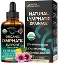 USDA Organic Lymphatic Drainage Supplement - Echinacea - Elderberry - Dandelion - Rosehip - Cleavers - Burdock - Made in USA - Lymph System Drops - Immune Support, Cleanse & Detox, 2 fl oz