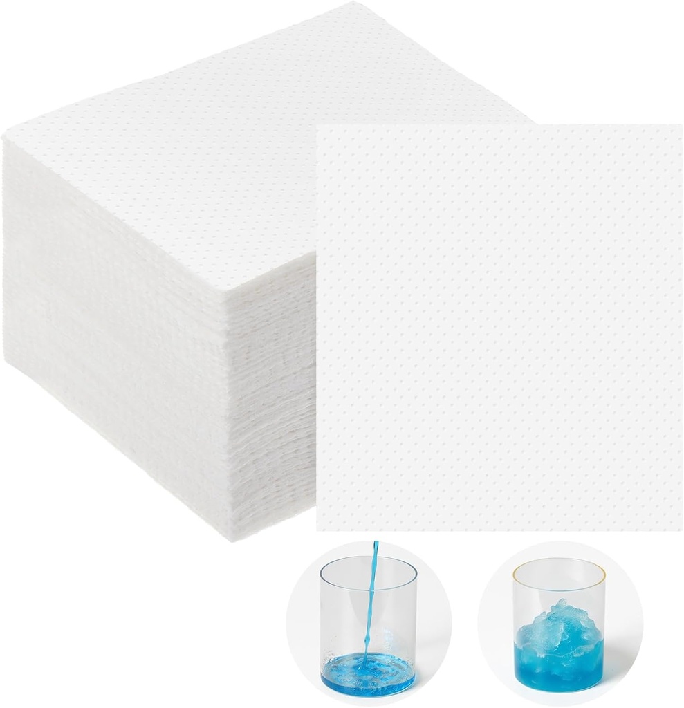 100 Pcs Vómito Absorvente Pad Descartáveis Bolo de papel de vômito para sacos de emese vira vômito em Gel Gravidez Náusea Manhã Enjoos Movimento carro táxi via aérea, pode segurar 18,6 Oz / 550 ml