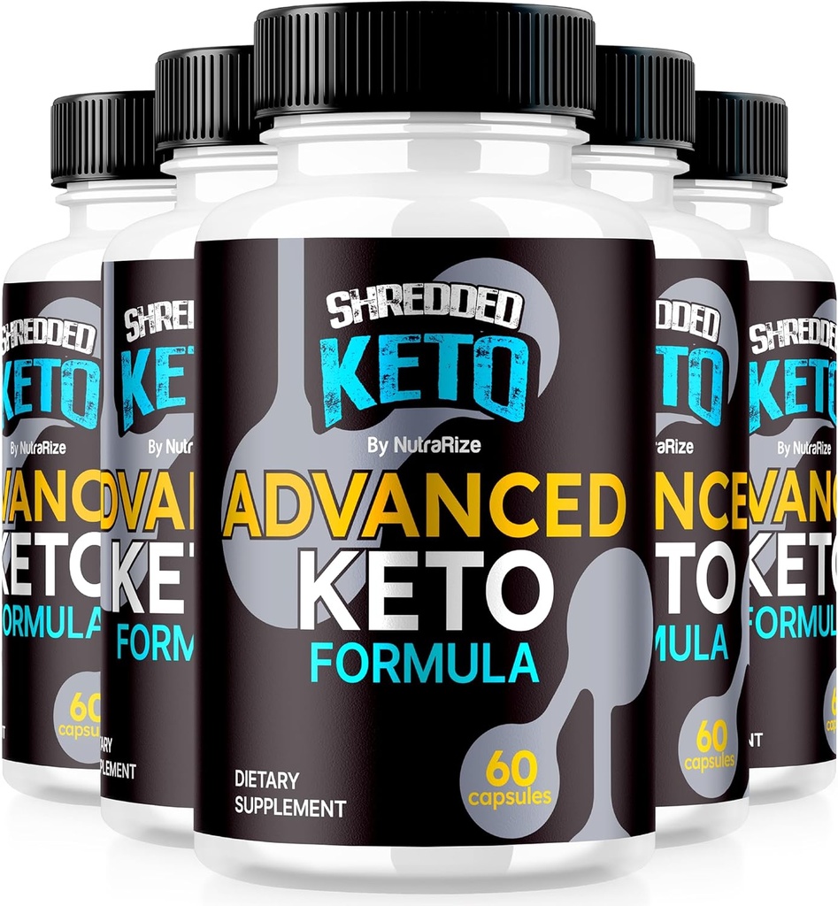 (5 Pack) Pills Keto Shreded, Premium Keto Shred Weight Loss Cápsulas, Todos os Suplementos Keto Natural para apoiar Fitness e Body Goals, Comentários ShrededKeto Oficial (300 Cápsulas)