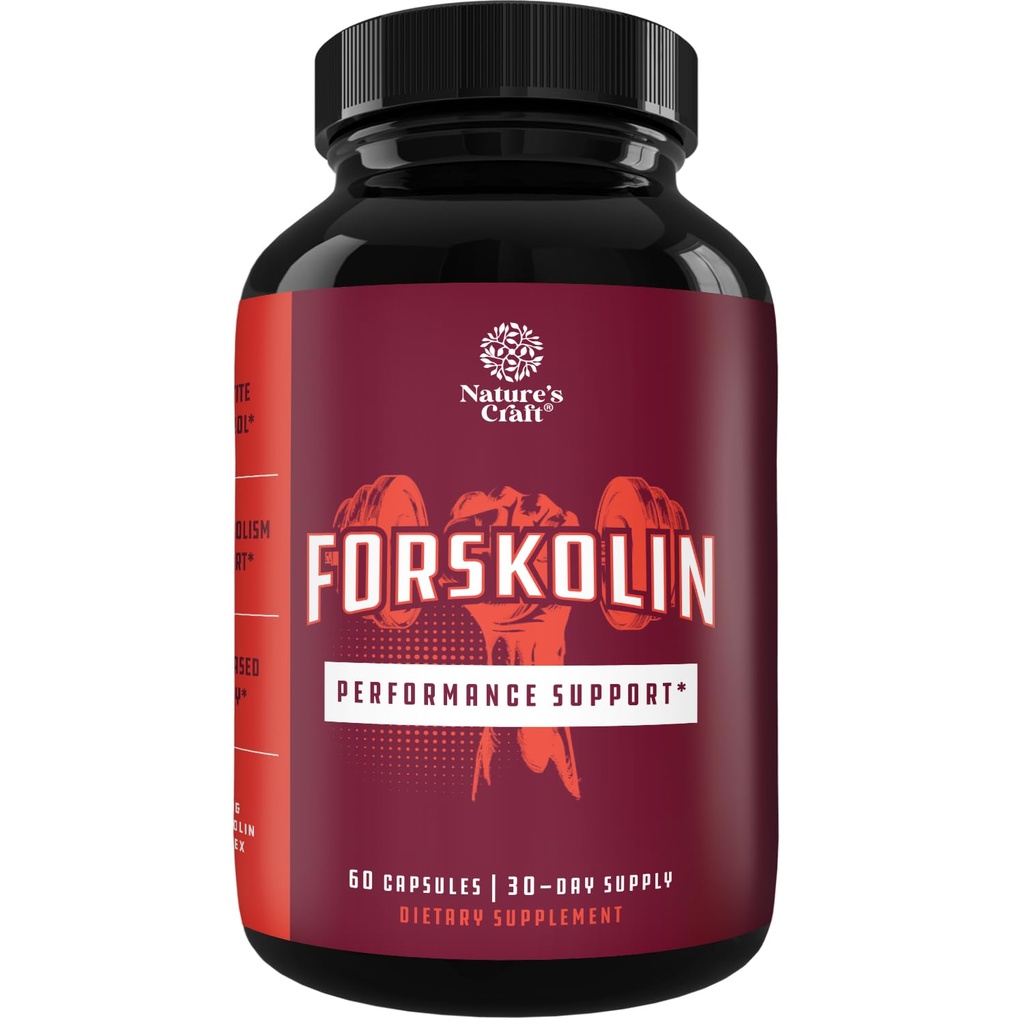 Max força Forskolin peso perda Suplemento para homens e mulheres - Forskolin rápida ação dieta pílulas naturais potente queimador de gordura constrói músculo impulsiona energia 60 cápsulas de legumes
