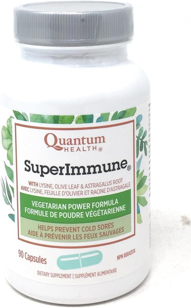 Saúde Quântica Super Imune+ Fórmula de energia Suplemento dietético, 90 Cápsulas Vegetarianas