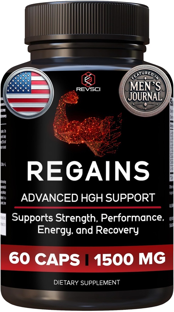 HGH Suplementos para homens e mulheres - Regaínas Natural crescimento muscular anabólico Construção e hormônio de crescimento humano para homens, Muscle Builder para homens, muscular recuperação pós-treino Suplemento, 60 pílulas de proteína