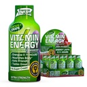 Vitamina Energy Focus+ Energia de força extra Shot Uva 12 Pack, 260mg Cafeína Natural, B-Vitaminas, CoQ10, Aminoácidos, Foco, Produtividade e clareza, Açúcar Zero, Gluten-Free, 1,93 fl oz