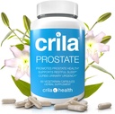 CRULA Prostate Supplements for Men - 60 Ct. I Fórmula Natural para Menos Viagens de Banheiro* & Melhorou o sono*, Patented Prostate Support with NO Saw Palmetto Extract & NO Side Effects*