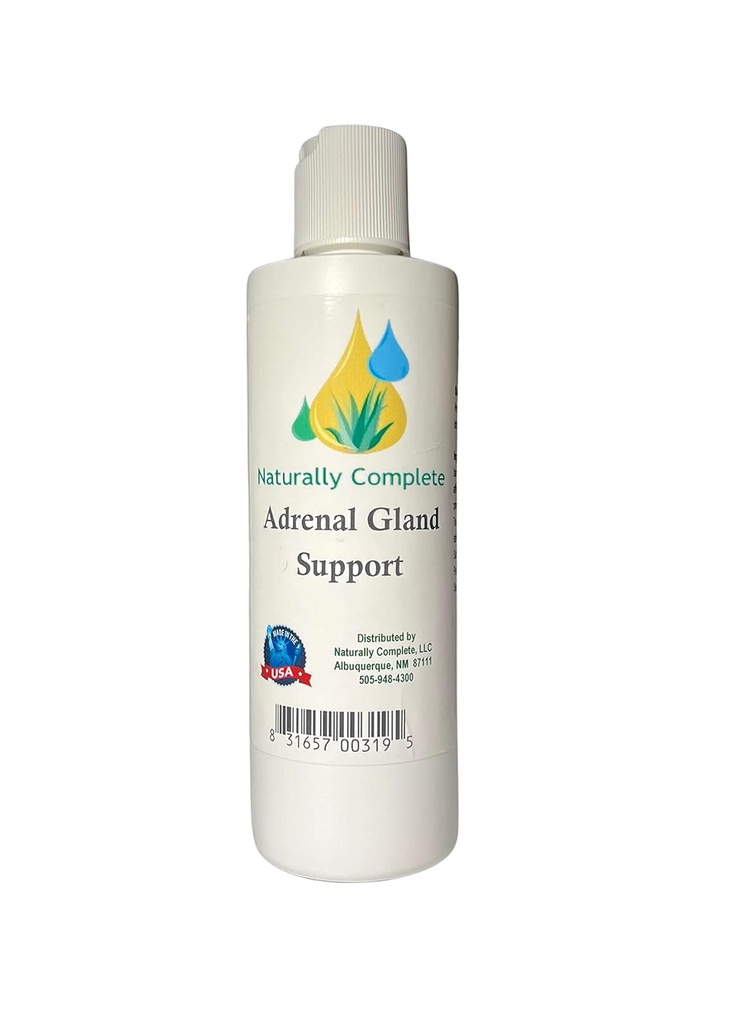Suporte da Glanda Adrenal Lotion 8 oz Garrafa Não-GMO