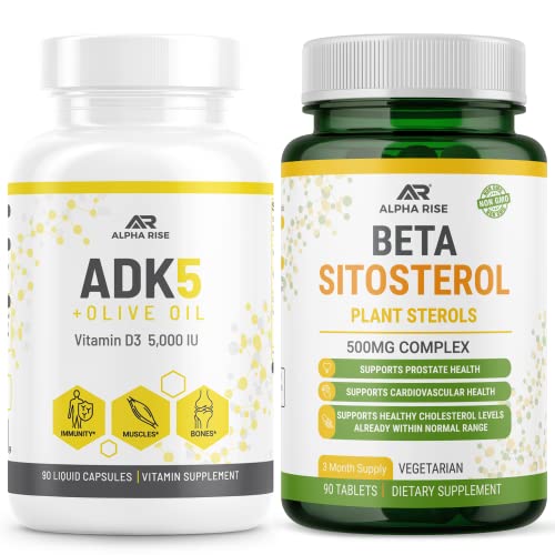 ADK 5 Suplemento Vitamina + Beta Sitosterol - Esterols de plantas naturais