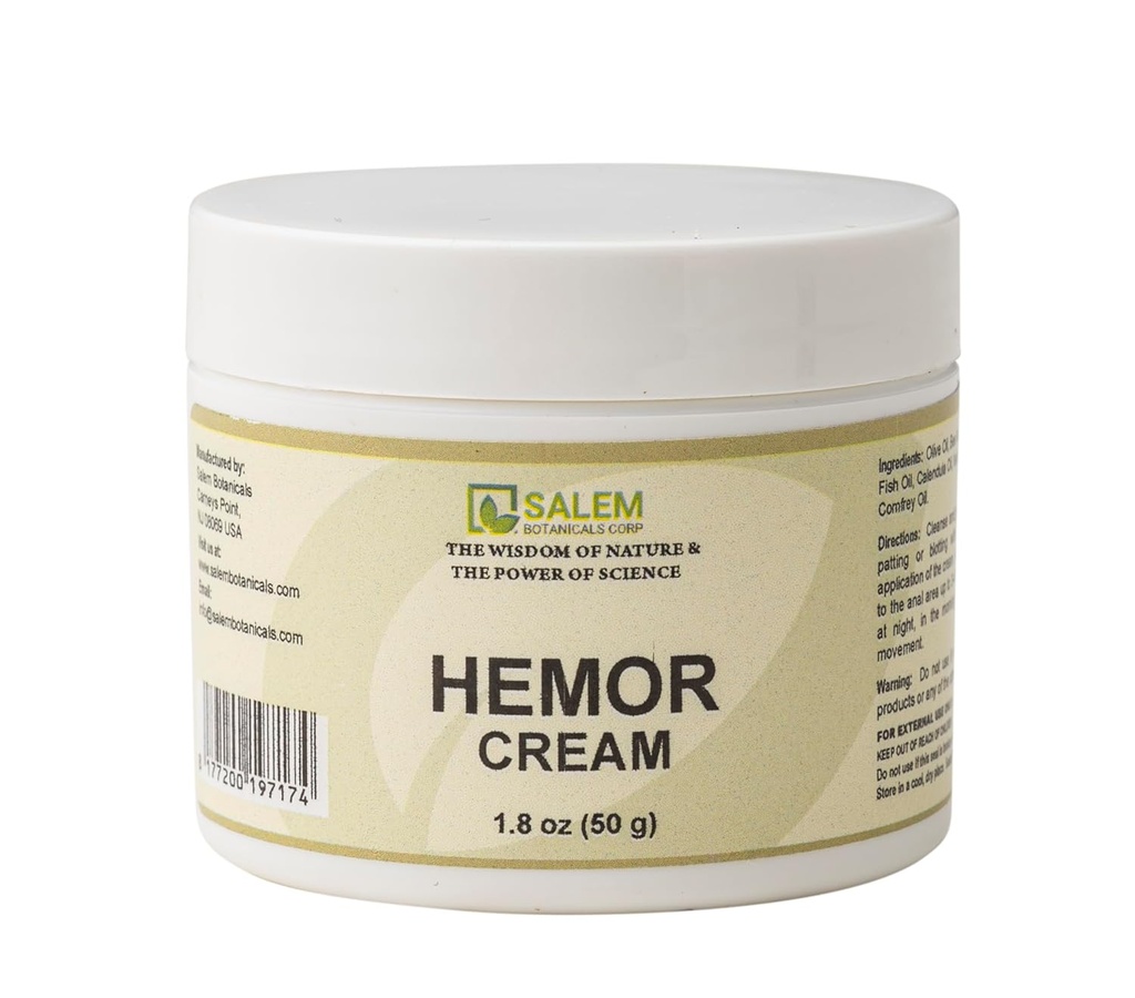 Salem Botanical Hemor Cream, 1,8 onça