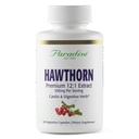 Paradise Herbs Hawthorn Berry, Extrato de espectro inteiro ativo, Super Potente, Ultra Pure, Vegan, Não-GMO, Gluten Free, 60 Cápsulas vegetarianas
