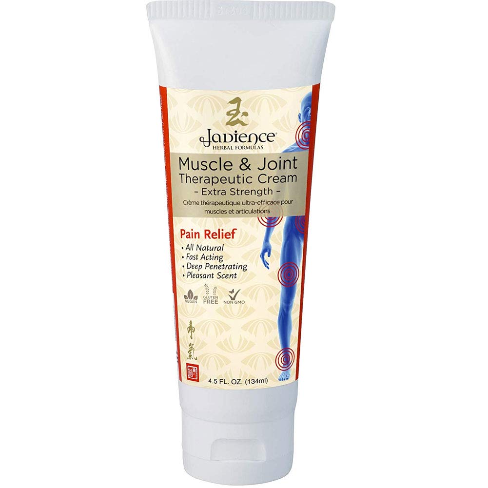 Jadience Muscle & Joint Therapeutic Pain Relief Creme Analgésico para o cotovelo do pescoço inferior Dor muscular Artrite Inflamação alívio da dor e recuperação Natural Eastern Royal Asian Família Fórmula 4,5 oz