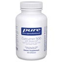 Encapsulamentos puros Curcumina 500 com Bioperina - Suplemento antioxidante para Juntas de Apoio, Tecido, Fígado, Colón e Saúde Celular* - com Curcumina Turmérica e Bioperina - 120 Cápsulas