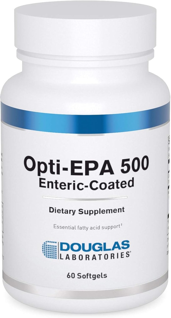 Douglas Laboratories Opti-EPA 500 Revestidos entéricos para apoiar o cérebro, olhos, gravidez e saúde cardiovascular