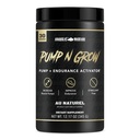 Pump-N-Grow Muscle Pump Supplement Caffeine Free Pre Treino com L-Citrulina, L-Arginina, Beta-Alanine (Au Naturel – 30 Servings)