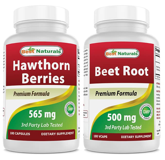 Hawthorn Berry 565 mg & Beterraba Raiz em pó 500 Mg